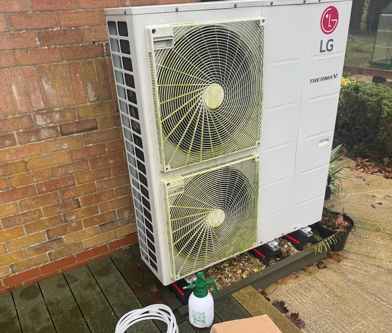 LG heat pump installation corrected by Vector Heat